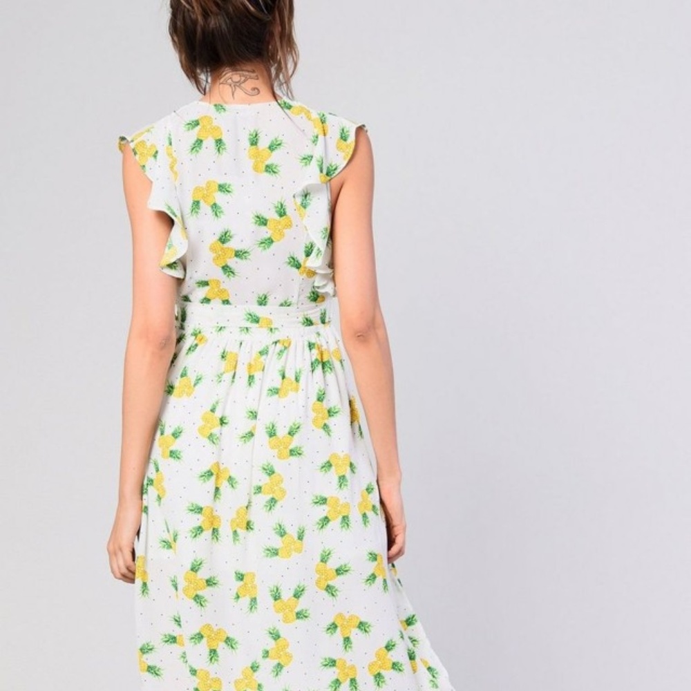 ASOS Glamorous Brand Pineapple Print Dress NEW 10
